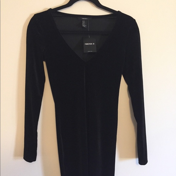 Velvet Black Dress - Picture 3 of 3